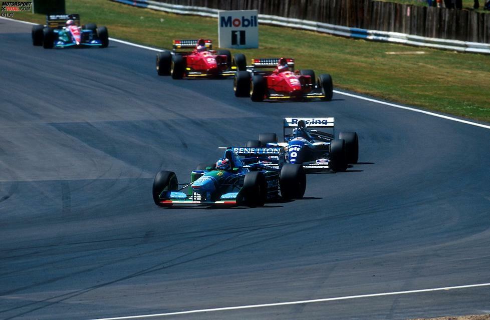 Schumacher baut seinen Vorsprung mit Siegen in Kanada und Frankreich aus. Nach sieben Rennen hat er 66 von 70 möglichen Punkten auf dem Konto. Es scheint, als könnten sich er und Benetton nur noch selbst ein Bein stellen.