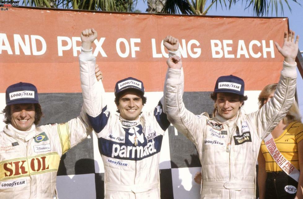 Triumph und Tragödie liegen wie so oft in der Formel 1 eng beieinander. Während die Rennfahrerkarriere Regazzonis am 30. März 1980 aufgrund des folgenschweren Unfalls in der Queens-Haarnadel endet, erringt der Brasilianer Nelson Piquet, der es im Verlauf seiner Karriere auf drei WM-Titel bringt, den ersten seiner insgesamt 23 Grand-Prix-Siege. Mit dem Brabham-Piloten auf dem Long-Beach-Podium: Riccardo Patrese (Arrows) als Zweiter und Piquets Landsmann Emerson Fittipaldi, für den dieser dritte Platz der letzte Besuch auf einem Formel-1-Podium ist. Zum Saisonende zieht sich 