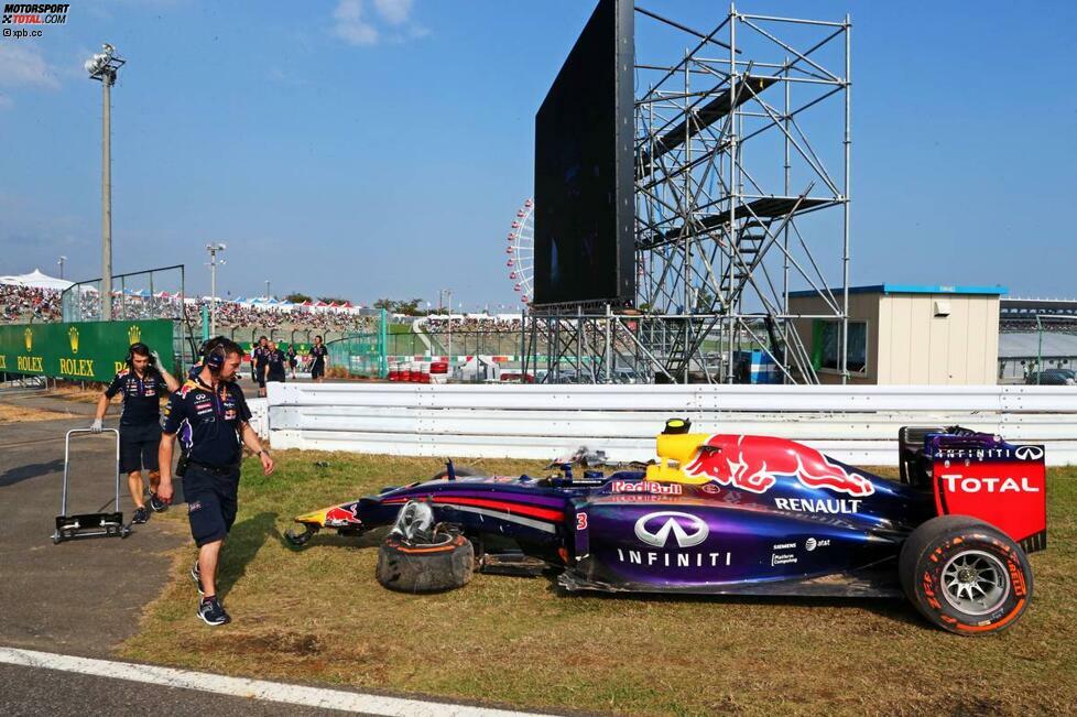 Auch der hoch gelobte Daniel Ricciardo ließ seine Mechaniker in Suzuka Überstunden schieben.