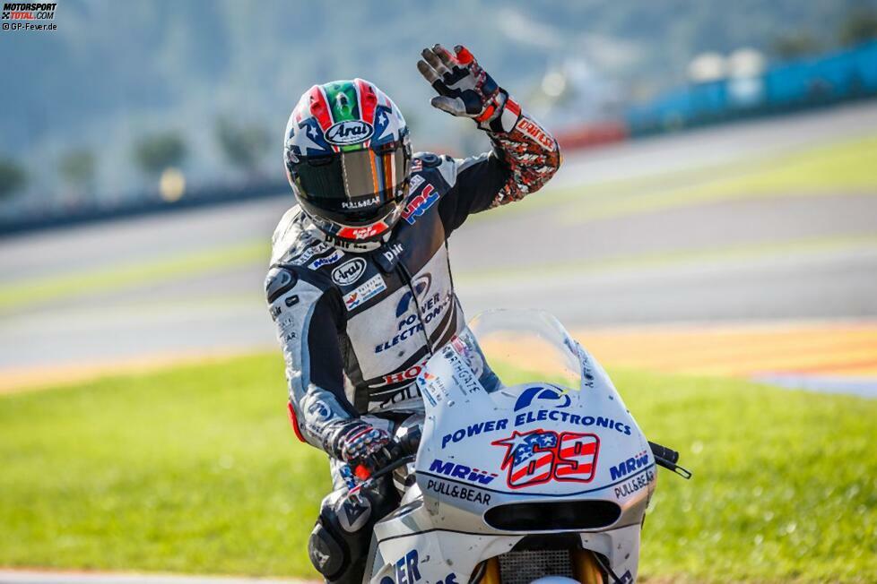 Absteiger #4: Nicky Hayden. Die Open-Honda war auch 2015 nicht konkurrenzfähig und der Ex-Weltmeister mühte sich weit hinten im Feld. Selbst Rookie Jack Miller sammelte um einen WM-Punkt mehr als der Weltmeister von 2006. Der Wechsel in die Superbike-WM ist der logische Schritt.