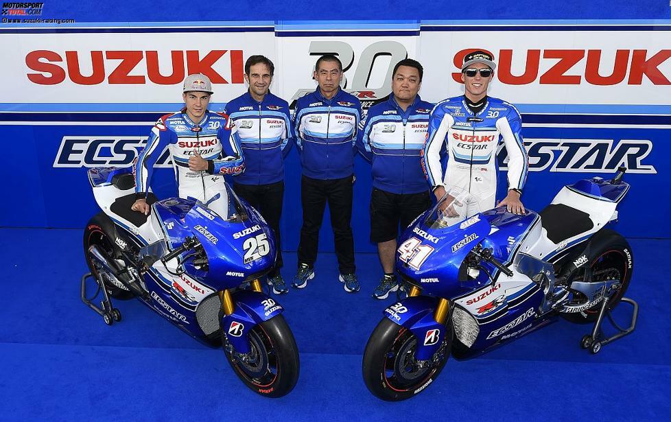 Die Suzuki-Bilanz 2015: Eine Pole-Position sowie drei zweite Plätze im Qualifying. 137 WM-Punkte bedeuten den vierten Rang in der Hersteller-Weltmeisterschaft.