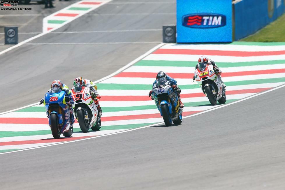 Weitere Überraschungen bleiben aus. Trotzdem erzielt Suzuki konstant Fortschritte und etabliert sich in den Top 10. Espargaro erlebt mit Ausfällen in Le Mans und Mugello Rückschläge. Vinales erobert dagegen in Mugello mit Platz sieben sein bestes Ergebnis.