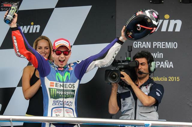 Jorge Lorenzo gewinnt souverän den Grand Prix von Spanien und holt seinen dritten Sieg in Jerez. Es ist sein erster Erfolg in der Saison 2015.