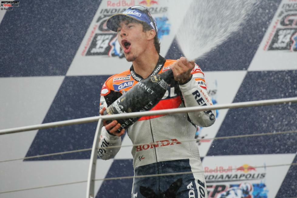 Auch 2008 gelingen Hayden nur zwei Podestplätze (einer davon in Indianapolis). Er darf nicht wie Teamkollege Dani Pedrosa von Michelin zu Bridgestone wechseln. Das Kapitel mit Honda endet zunächst.