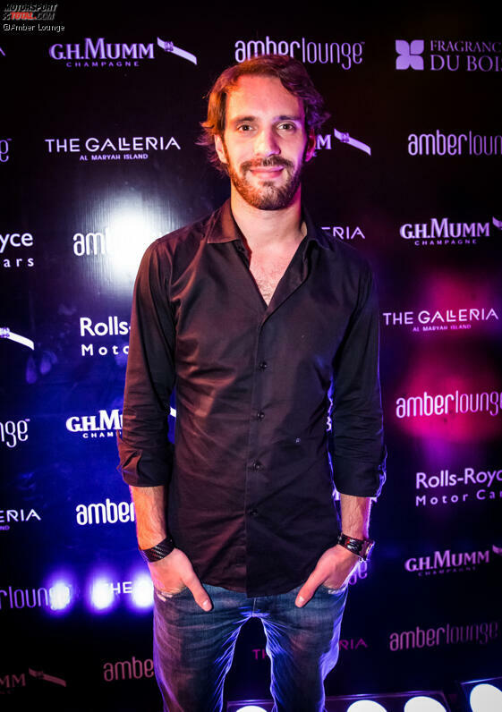 Auch ehemalige Formel-1-Stars finden sich gerne in der Amber Lounge ein, hier beispielsweise Jean-Eric Vergne und...