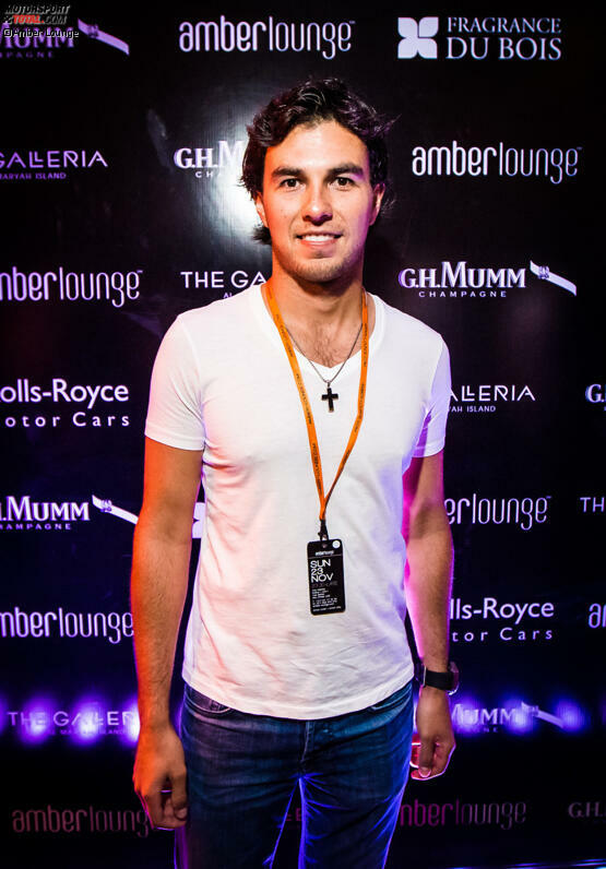 mit Teamkollege Sergio Perez zur Amber Lounge Party?