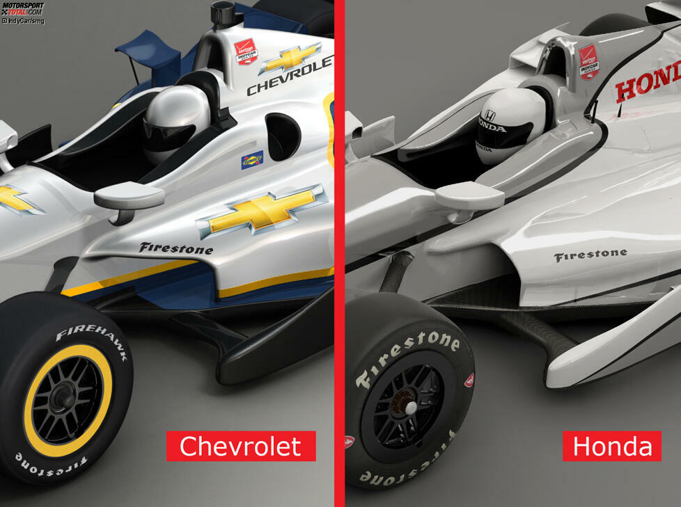 IndyCar Aero-Kits 2015: Chevrolet vs. Honda: Seitenkästen