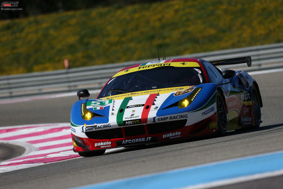 AF Corse Ferrari 458 Italia #51: Gianmaria Bruni (ITA), Toni Vilander (FIN), Giancarlo Fisichella (ITA)