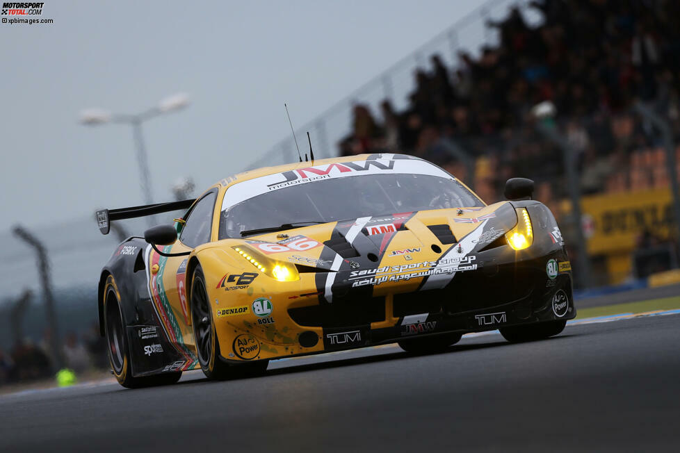 JMW Ferrari 458 Italia #66: Abdulaziz Al-Faisal (SAU), Jakub Giermaziak (POL), Michael Avenatti (USA)