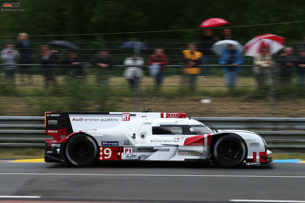 Audi R18 e-tron quattro #9: Marco Bonanomi (ITA), Filipe Albuquerque (PRT), Rene Rast (DEU)