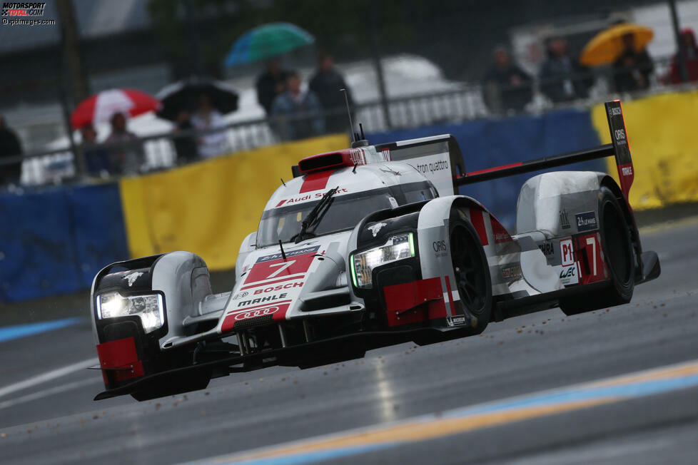 Audi R18 e-tron quattro #7: Marcel Fässler (SUI), Andre Lotterer (DEU), Benoit Treluyer (FRA)