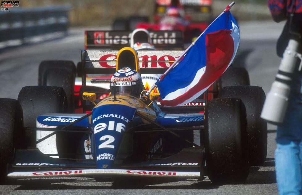 Auch ohne Mansell geht der Formel-1-WM-Titel 1993 an Williams-Renault. Im Cockpit sitzt der ehemalige Renault-Werksfahrer Alain Prost, der nach einem Jahr Formel-1-Pause für ein Jahr zurückkehrt. Am Saisonende beendet 