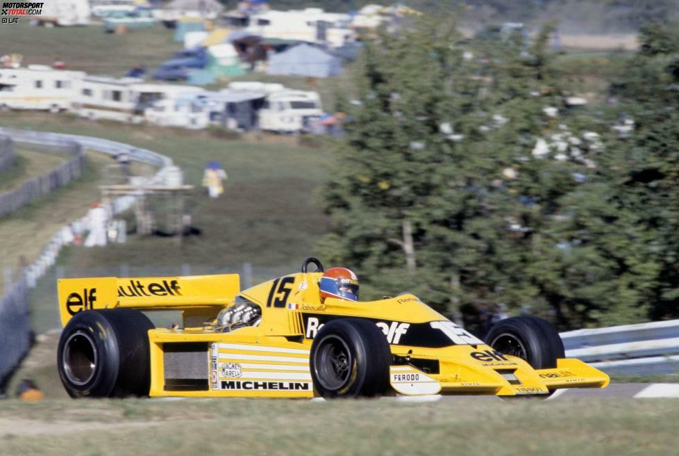 Mehr als ein Jahr nach dem Debüt gelingen Renault die ersten WM-Punkte. Beim Grand Prix der USA 1978 in Watkins Glen wird Jabouille, der im französischen Werksteam weiterhin Einzelkämpfer ist, Vierter. Bis zur nächsten Punkteplatzierung vergehen wiederum mehrere Monate, doch dafür ...