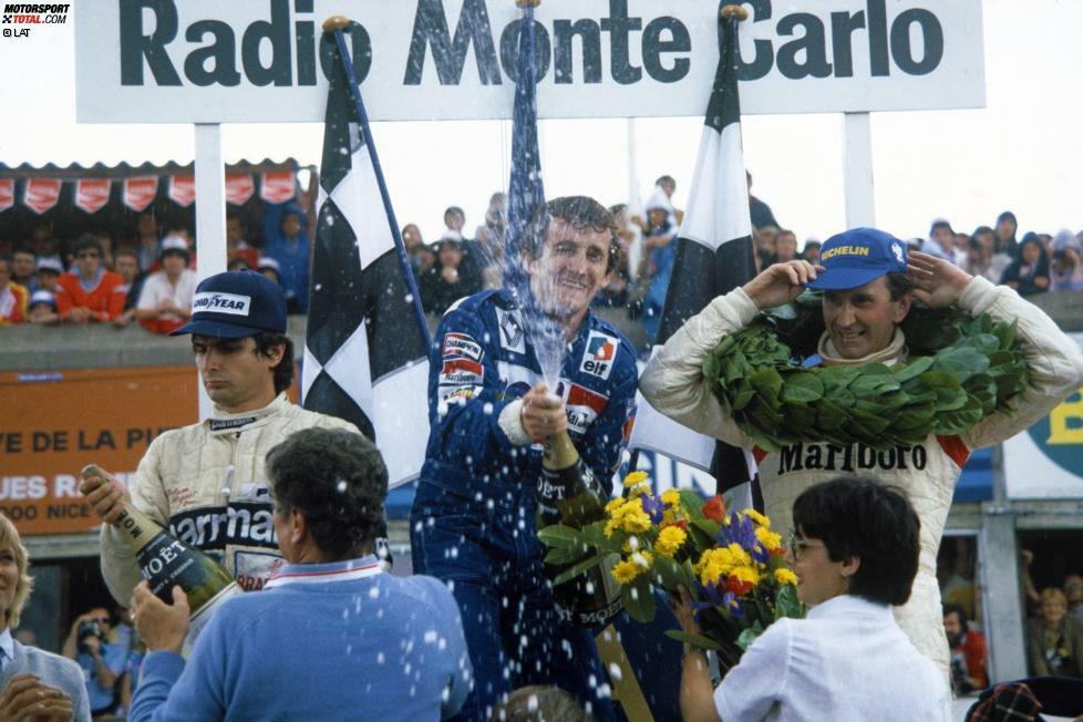 Nach drei Siegen von Jabouille und Arnoux in der Saison 1980 kommt zur Saison 1981 ein neuer Hoffnungsträger ins Team: Alain Prost. Beim Grand Prix von Frankreich in Dijon gelingt dem kleinen Franzosen zwei Jahre nach Jabouilles Premierensieg seinerseits der erste Grand-Prix-Sieg. Insgesamt gewinnt Prost in seinen drei Jahren als Renault-Werksfahrer neun Rennen.