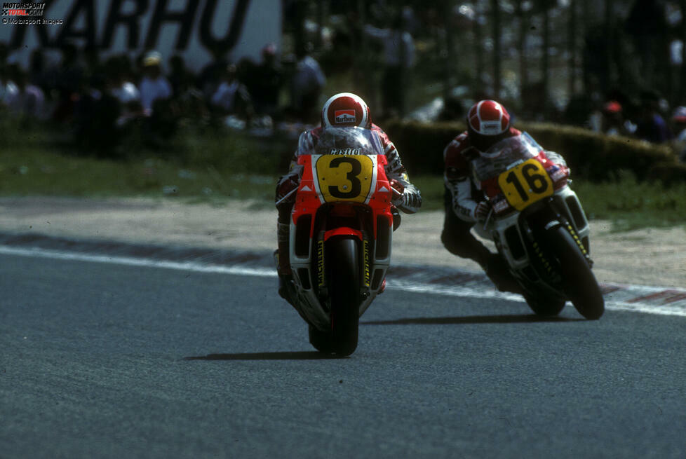 #8 Eddie Lawson (31 Siege): Der US-Amerikaner zählt zu den bestimmenden Fahrern der 1980er-Jahre. Dreimal wird Lawson mit Yamaha Weltmeister, bevor er für 1989 völlig überraschend zu Honda geht. Der Wechsel zahlt sich aus, weil er gleich seinen vierten WM-Titel gewinnt.