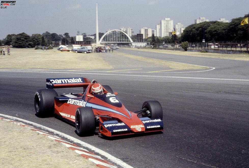 #10 Nelson Piquet (Brabham): Nelson Piquet absolvierte 1978 sein erstes Rennen für Brabham. Dem Team sollte er anschließend unglaubliche acht Jahre die Treue halten, in denen er zweimal den WM-Titel gewinnen konnte. 1986 verabschiedete sich der Brasilianer in Richtung Williams, wo er sich ein Jahr später noch ein drittes und letztes Mal die Krone aufsetzen konnte.