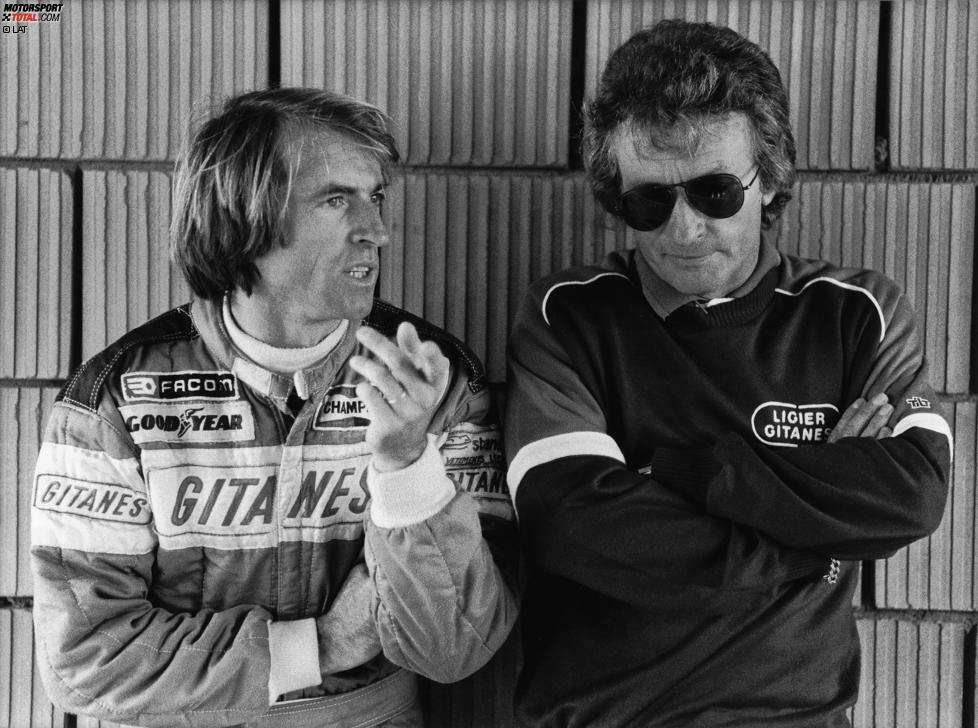 Laffites Ligier-Bilanz: 108 Rennen in 7 Saisons (1976-1982), 6 Siege