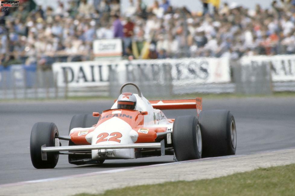 1981: Neue Saison, alte Probleme: Auch der Alfa Romeo 179 krankt an dem viel zu sperrigen Motor und an Unzuverlässigkeit. Die Saison ist trotz starker Fahrer wie Mario Andretti (Bild) zäh, doch gegen Ende des Jahres gelingt eine starke Formsteigerung, die in einem Podiumsplatz durch Bruno Giacomelli gipfelt.

Beste Platzierung: 3.