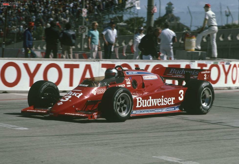... für das Newman/Haas-Team in der CART-Serie zu starten. 1984 (Foto) gewinnt er sechs Rennen und den Titel. Es ist sein vierter IndyCar-Titel nach 1965, 1966 und 1969.