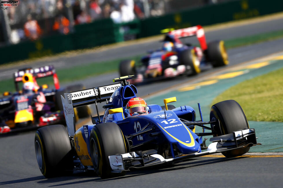 Fast kometenhaft steigt Felipe Nasr (WM-13. mit 27 Punkten) in die Formel 1 ein: Als Fünfter in Melbourne nutzt er die Gunst der frühen Stunde, denn Sauber sollte im Saisonverlauf immer mehr den Anschluss verlieren. Nasr mischt phasenweise die etablierten Stars auf und schafft letztendlich die beste Grand-Prix-Premiere eines Brasilianers überhaupt.