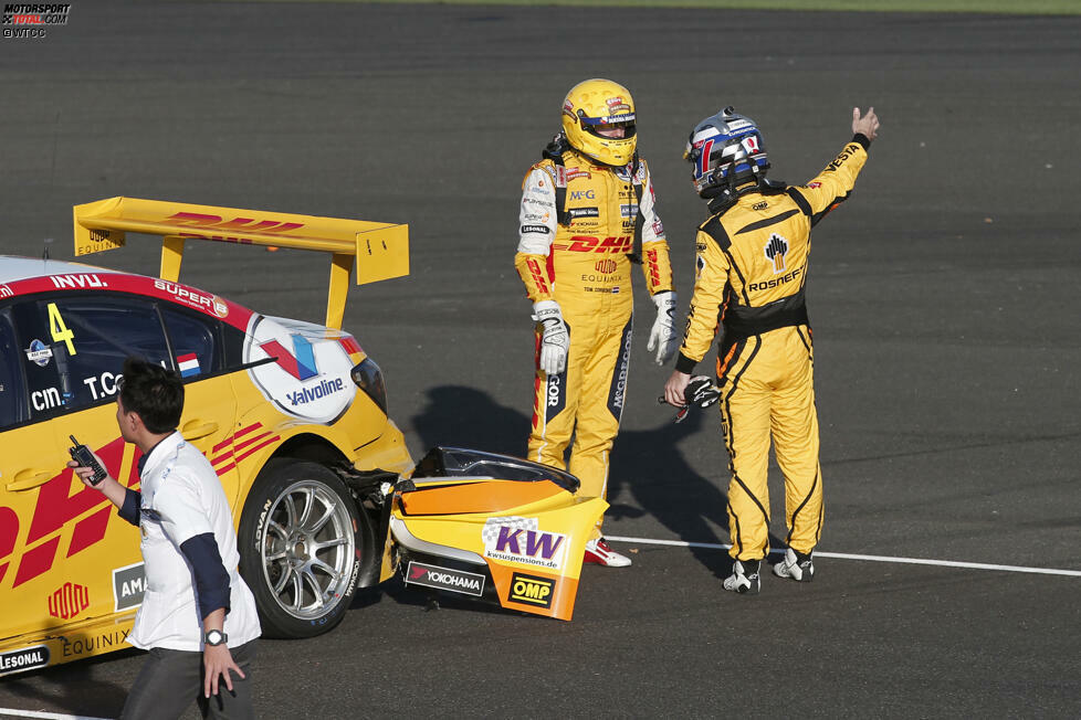 Ohne mitgelauscht zu haben: Einig scheinen sich Nicolas Lapierre und Tom Coronel über den Unfallhergang nicht gewesen zu sein.