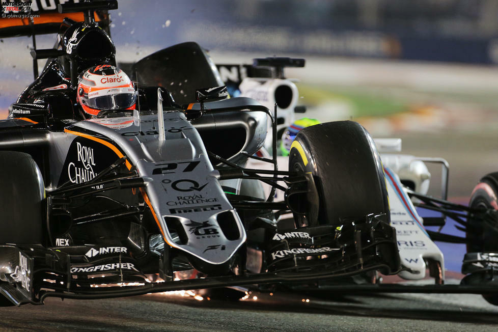 Position 8: Nico Hülkenberg kollidiert in Singapur mit dem aus der Box kommenden Felipe Massa und scheidet aus. Der Emmericher sieht sich zunächst im Recht, weil er seiner Meinung nach vorne war, erhält dann aber eine Strafe von drei Startplätzen in Suzuka und nimmt den Crash nach dem Videostudium doch auf seine Kappe.