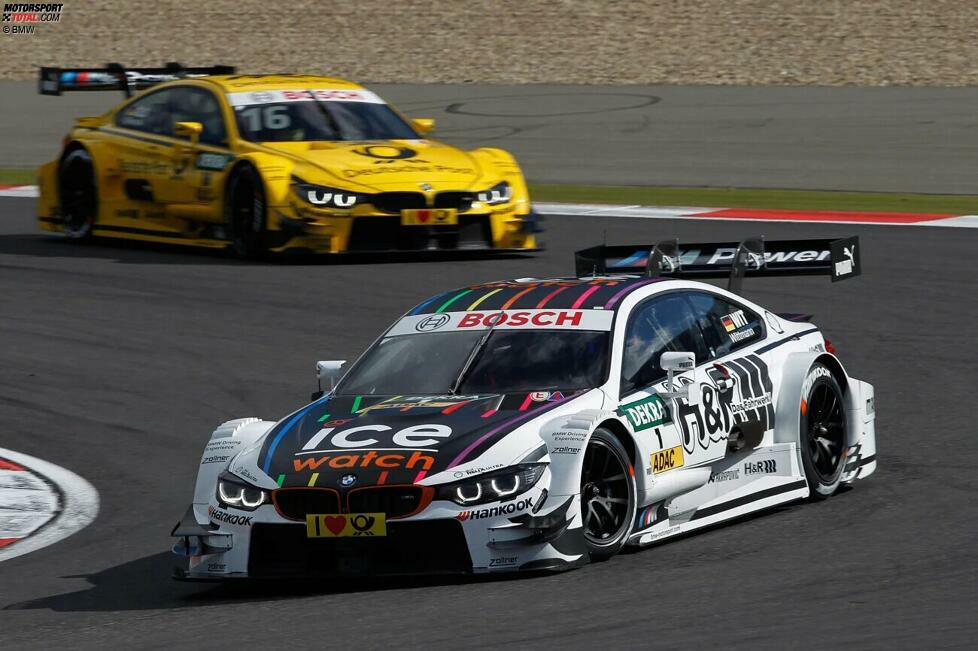 #11: BMW M4 DTM. Nach dem BMW-Comeback 2012 mit dem M3 DTM und dem Titel durch Bruno Spengler brachten die Münchner 2014 den M4 DTM, der von 2014 bis 2018 in 84 Rennen 22 Siege ermöglichte. Und 2016 den Titel für Marco Wittmann.