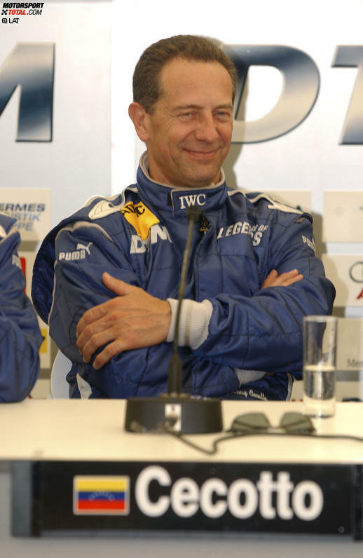 #9: Johnny Cecotto (Venezuela). Er zählt mit seinen 14 Siegen für BMW und Mercedes zweifelsohne zu den besten DTM-Piloten, doch auch in seiner Vita fehlt ein Meistertitel. 1990 und 1991 verliert er den Gesamtsieg jeweils im letzten Rennen. Einmal ist ein gewisser Michael Schumacher nicht unschuldig daran: Er fährt Cecotto beim Start ins Auto, was die Chancen des Venezolaners zunichte macht. Nach seiner aktiven Zeit in der DTM von 1988 bis 1992 kehrt Cecotto 2002 für einen einmaligen Gaststart in die Rennserie zurück.
