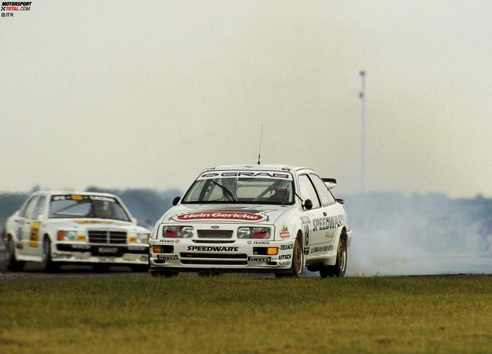 #5: Ford. Bereits im dritten Rennen ihrer DTM-Karriere überquert die Marke Ford erstmals ein Rennen als Sieger. Zu Buche schlagen von 1984 bis 1994 insgesamt 30 Siege.