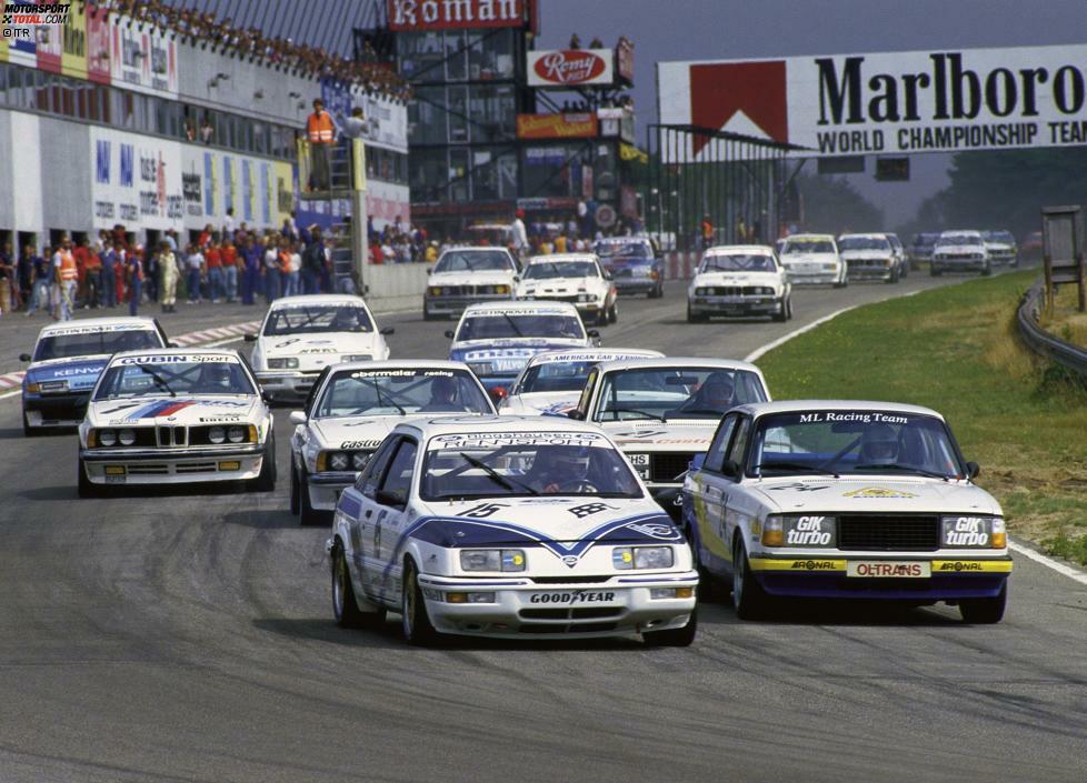 #8: Volvo. Die Schweden-Marke sichert sich 1984 gleich bei ihrem ersten DTM-Auftritt den Sieg mit dem 240er-Modell, vier weitere Erfolge kommen bis 1987 dazu.