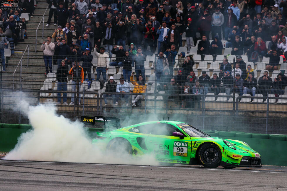 #8: Porsche. Mit dem Wechsel auf das GT3-Reglement öffnen sich 2021 die Türen der DTM für den Sportwagenbauer aus Zuffenhausen. Mittlerweile kann der 911er sieben DTM-Siege für sich verbuchen.