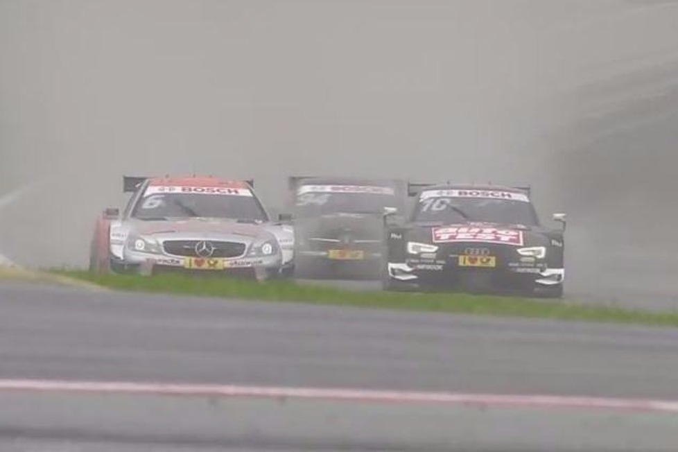 Ein Funkspruch an Timo Scheider und der schießt zwei Mercedes-Fahrer ab: Der Spielberg-Skandal der DTM-Saison 2015 im Detail!