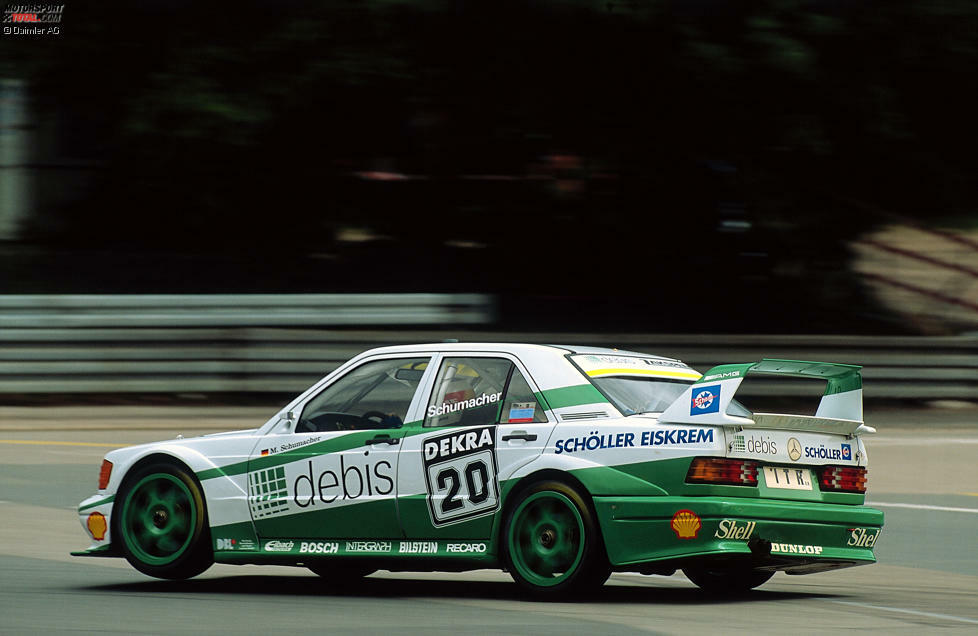 Im Juni 1991 kehrt Schumacher in die DTM zurück. Auf dem Stadtkurs in Nürnberg sieht er erstmals die Zielflagge, aber nur als 25.
