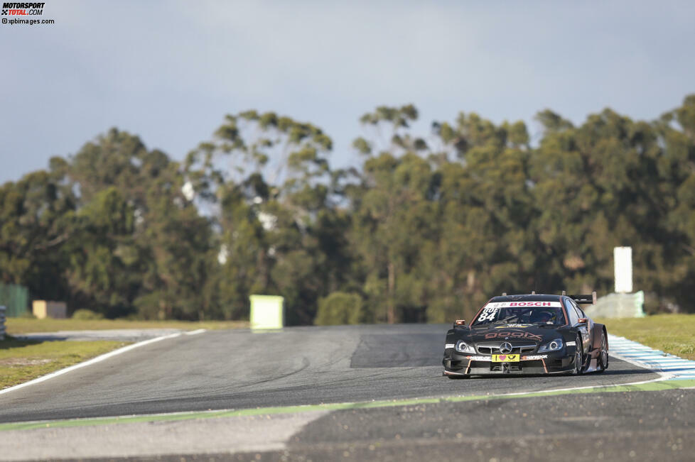 Oschersleben (Deutschland), 16. April 2015: Den Schlusspunkt setzt am dritten und letzten Tag in der Magdeburger Börde Pascal Wehrlein (HWA-Mercedes) in 1:19.952 Minuten. DTM-Champion Marco Wittmann (RBM/+0,038 Sekunden) wird Zweiter für BMW, bester Audi-Fahrer ist Adrien Tambay (Abt/+0,318 Sekunden) als Siebter.