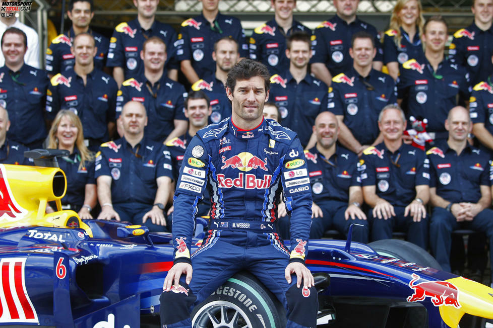 Platz 9: Mark Webber hat 2010 die größte Chance auf einen WM-Titel. Beim Saisonfinale in Abu Dhabi deutet alles auf ein Duell zwischen dem Australier (238 Punkte) und Fernando Alonso (246) hin. Auch Sebastian Vettel (231) hat noch theoretische Chancen. Während Ferrari sich nur darauf konzentriert, Webber hinter Alonso zu halten, gewinnt der Deutsche das Rennen und sichert sich nicht nur den Titel, sondern auch die Red-Bull-interne Vorherrschaft. Webber ist bis zu seinem Rücktritt Ende 2013 nur noch die klare Nummer zwei. Gesamtbilanz: Neun Siege, dreimal WM-Dritter.