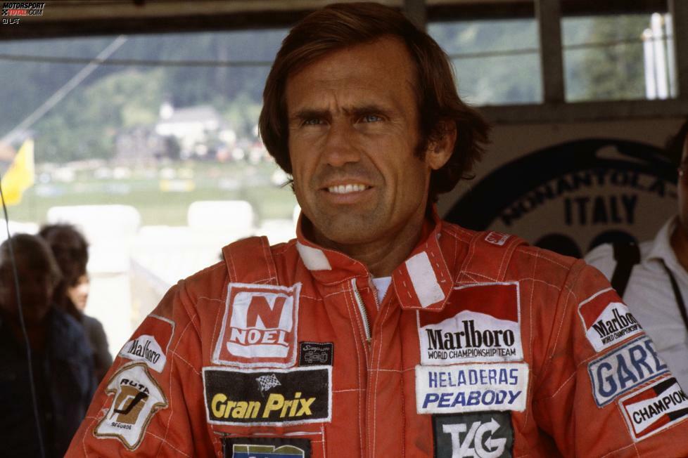 Platz 3: Carlos Reutemann gewinnt bereits 1974 in Südafrika seinen ersten seinen Grand Prix. In den folgenden Jahren folgen weitere Erfolge, um den Titel kann er aber erstmals 1981 wirklich kämpfen. Vor dem Saisonfinale in Las Vegas liegt der damalige Williams-Pilot einen Zähler vor Nelson Piquet im Brabham. Dort verpasst der Argentinier allerdings die Punkte und Piquet reicht Platz fünf, um sich den Titel mit einem Zähler Vorsprung zu sichern. Besonders bitter: Reutemann verliert die WM auch deshalb, weil Williams in der Saison zuvor mehrfach auf eine Stallorder zu Ungunsten von Weltmeister Alan Jones verzichtet. 1982 verabschiedet sich Reutemann aus der Königsklasse. Gesamtbilanz: Zwölf Siege, eine Vizeweltmeisterschaft.