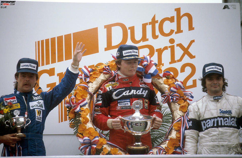 Platz 9 - Didier Pironi: Er ist Ende der 1970er-Jahre das große französische Talent und fährt gleich bei seinem zweiten Grand Prix für Tyrrell in die Punkteränge. 1982 liegt Pironi, mittlerweile Ferrari-Fahrer, nach zwei Dritteln der Saison auf Kurs zum WM-Titel, ehe ein schwerer Unfall in Hockenheim seiner Formel-1-Karriere ein jähes Ende setzt.