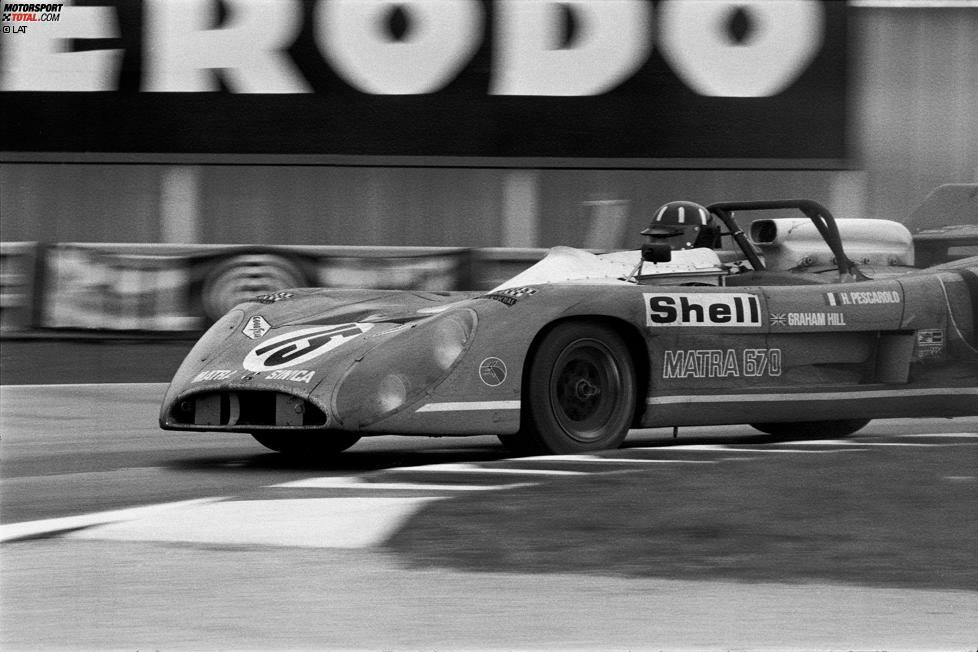 Hill ist bis heute der einzige Fahrer, der die drei prestigeträchtigsten Rennen des Motorsports - den Grand Prix von Monaco, das Indianapolis 500 und die 24 Stunden von Le Mans - gewinnen kann. An der Sarthe triumphiert er 1972 zusammen mit Henri Pescarolo am Steuer eines Matra MS670.