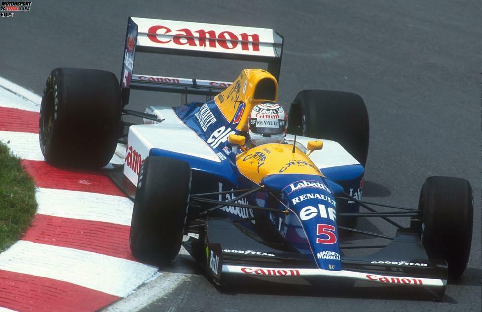 #1 Nigel Mansell 1992: Mit dem Williams-Renault FW14B erobert der Brite im Zuge seiner einzigen von einem WM-Titel gekrönten Formel-1-Saison bei 14 von 16 Rennen die Pole-Position. Damit kommt Mansell auf eine sagenhafte Quote von 87,5 Prozent - einsame Spitze!