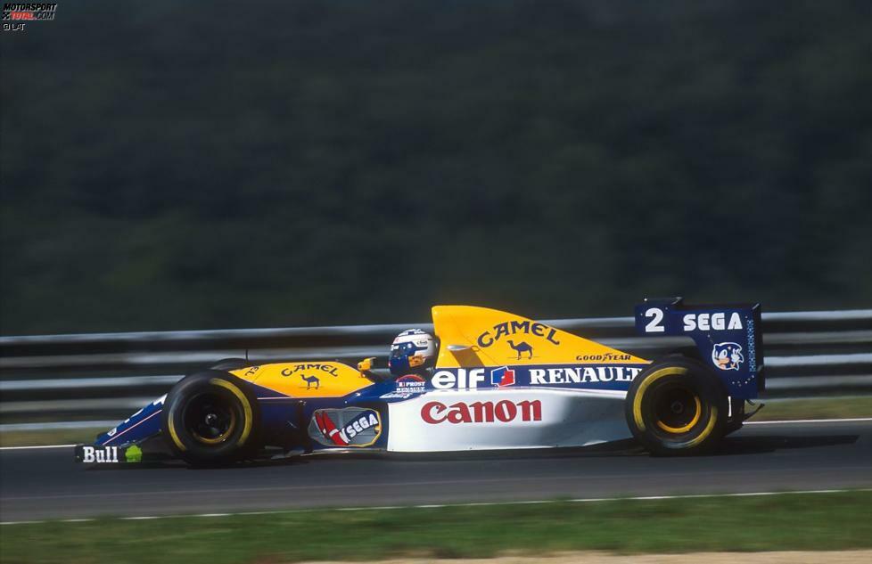 #3 Alain Prost 1993: Auch Sennas Erzrivale erreicht die 81,25 Prozent, gleichbedeutend mit 13 Pole-Positions bei 16 Rennen. Dem Franzosen gelingt dies am Steuer des Williams-Renault FW15C, mit dem er den vierten WM-Titel seiner Karriere einfährt.