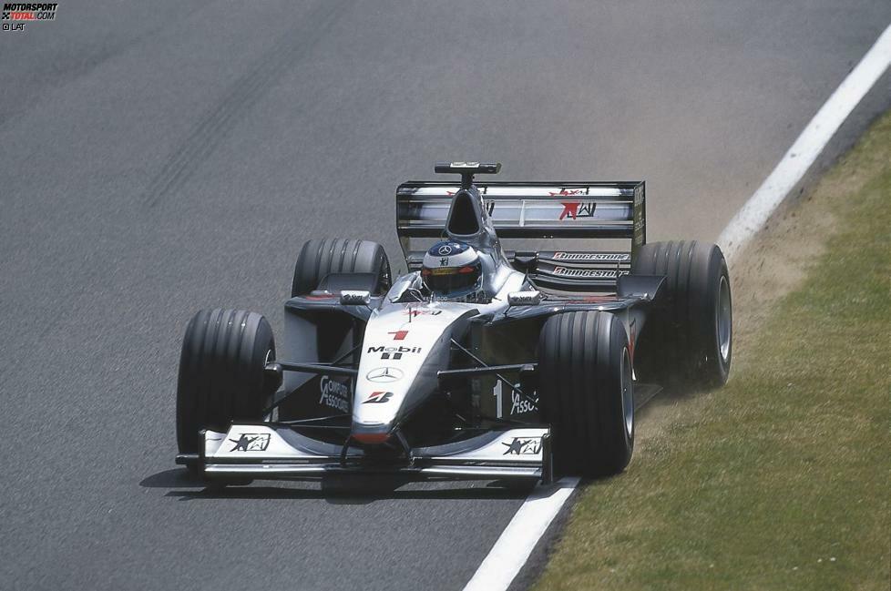 #10 Mika Häkkinen 1999: Der fliegende Finne stellt seinen McLaren-Mercedes MP4/14 im Jahr seines zweiten WM-Titels bei 16 Rennen elfmal auf die Pole, was einer Quote von 68,75 Prozent entspricht.