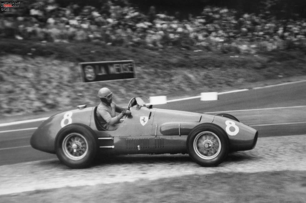#8 Alberto Ascari 1952: Die Saison umfasst inklusive des Indy 500 acht Rennen. Wie die meisten Formel-1-Stammfahrer, so lässt auch Ascari den US-Klassiker aus. Bei den übrigen sieben Rennen startet er mit seinem Ferrari 500 fünfmal von der Pole: 71,43 Prozent. Am Saisonende holt sich Ascari seinen ersten WM-Titel.