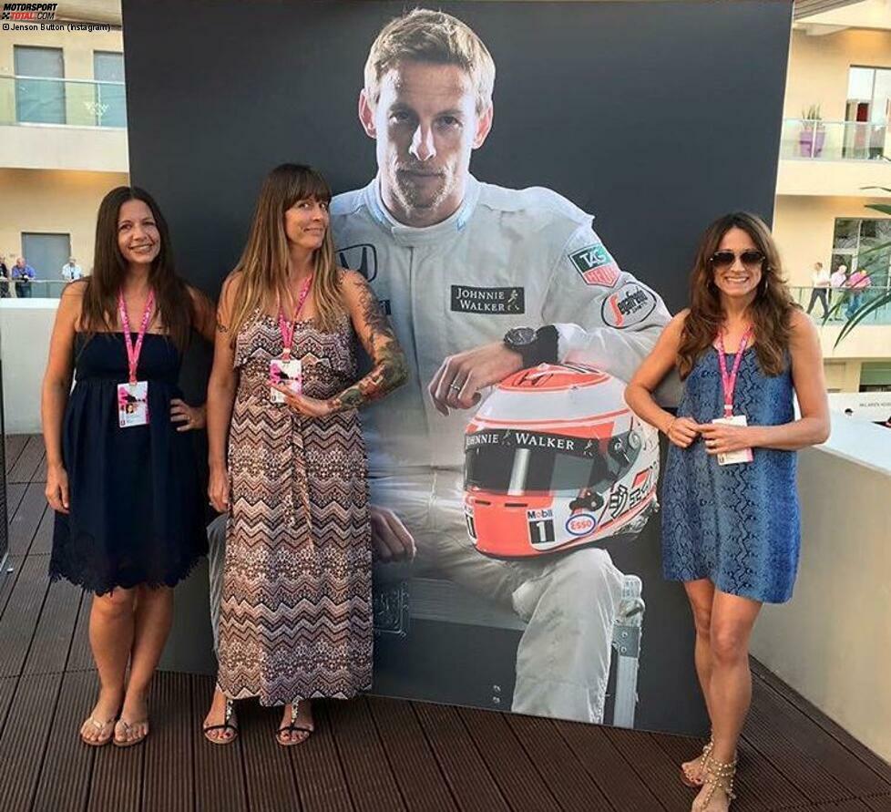Jenson Button genießt seinen letzten Grand Prix des Jahres und lädt seine Schwestern in den Paddock ein. Weil es bei McLaren-Honda sportlich sowieso nicht mehr um viel geht, liegen die 