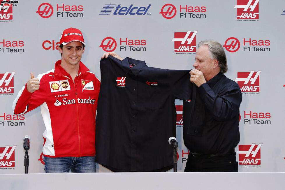 Mexiko bekommt 2016 einen zweiten Grand-Prix-Fahrer: Dass Esteban Gutierrez für US-Neueinsteiger Gene Haas fahren wird, steht schon seit Monaten fest, wird aber erst beim Heimrennen bekannt gegeben. Nur die Konfektionsgröße für das richtige T-Shirt muss man wohl noch einmal nachmessen.