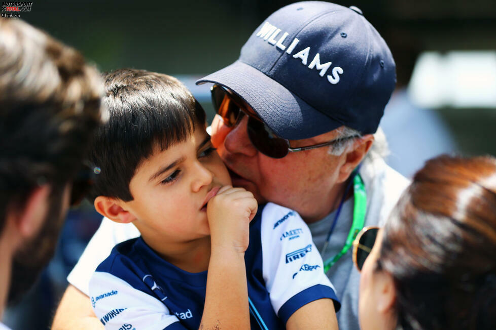 Er schon: Luis Antonio Massa, weltberühmt geworden durch seinen herzzerreißenden 20-Sekunden-Jubel im Jahr 2008, hat inzwischen seinen Frieden damit gemacht, dass es für Sohn Felipe damals nicht geklappt hat mit dem WM-Titel. Notfalls muss es halt Enkelsohn 