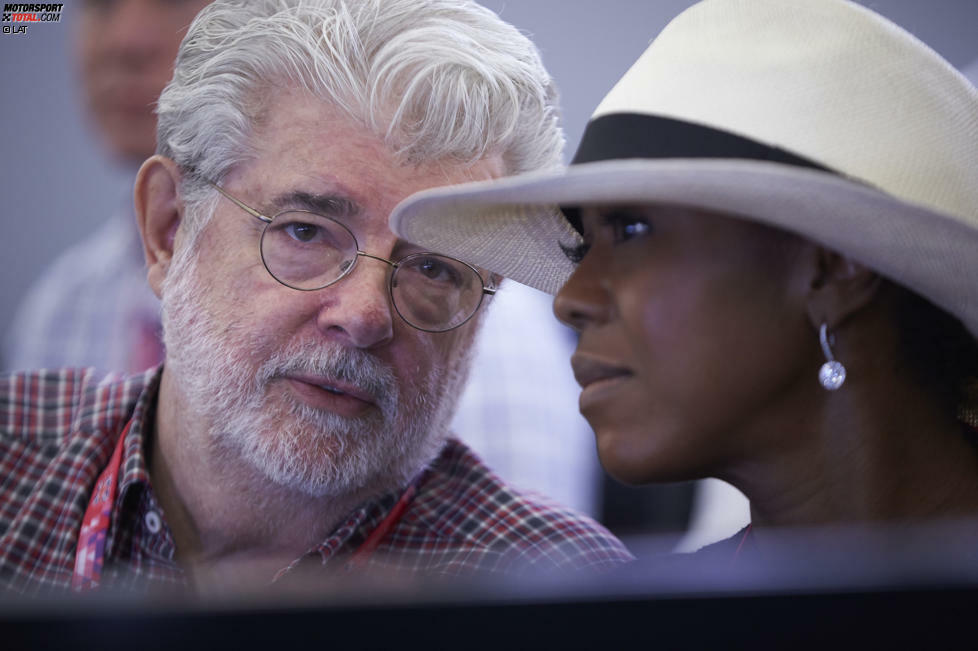 Ebenfalls immer wieder gern gesehener Gast bei der Formel 1: George Lucas, der Erfinder von 