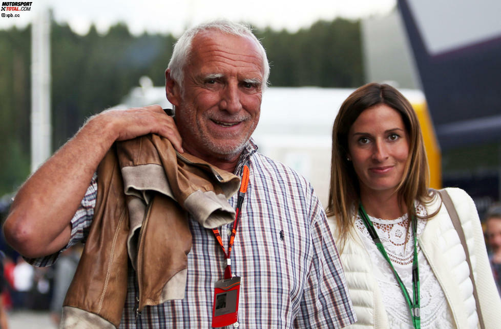 Und natürlich Hausherr Dietrich Mateschitz mit Lebensgefährtin Marion Feichtner.