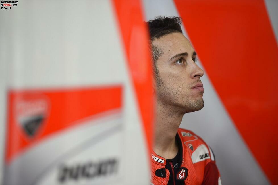 Teamkollege Andrea Dovizioso bleibt Ducati ebenfalls treu. Er beendete die Saison 2015 nach einem tollen Start allerdings eher schwach. 2016 muss wieder mehr vom Italiener kommen.