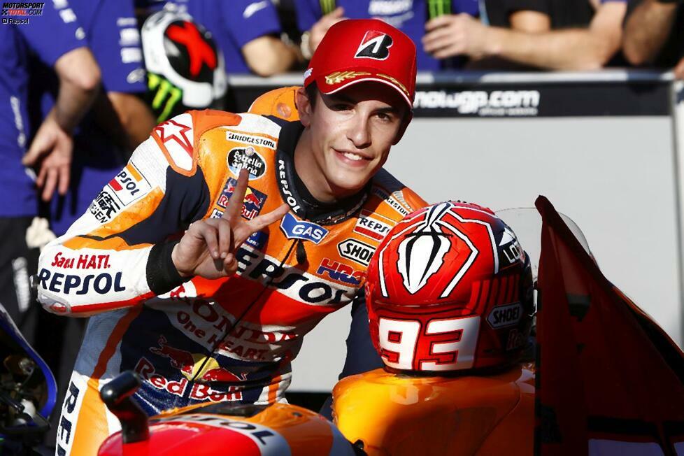 Marc Marquez verpasste 2015 erstmals in seiner MotoGP-Karriere den WM-Titel. 2016 peilt der Spanier mit Honda erneut Titel Nummer drei in der Königsklasse an.