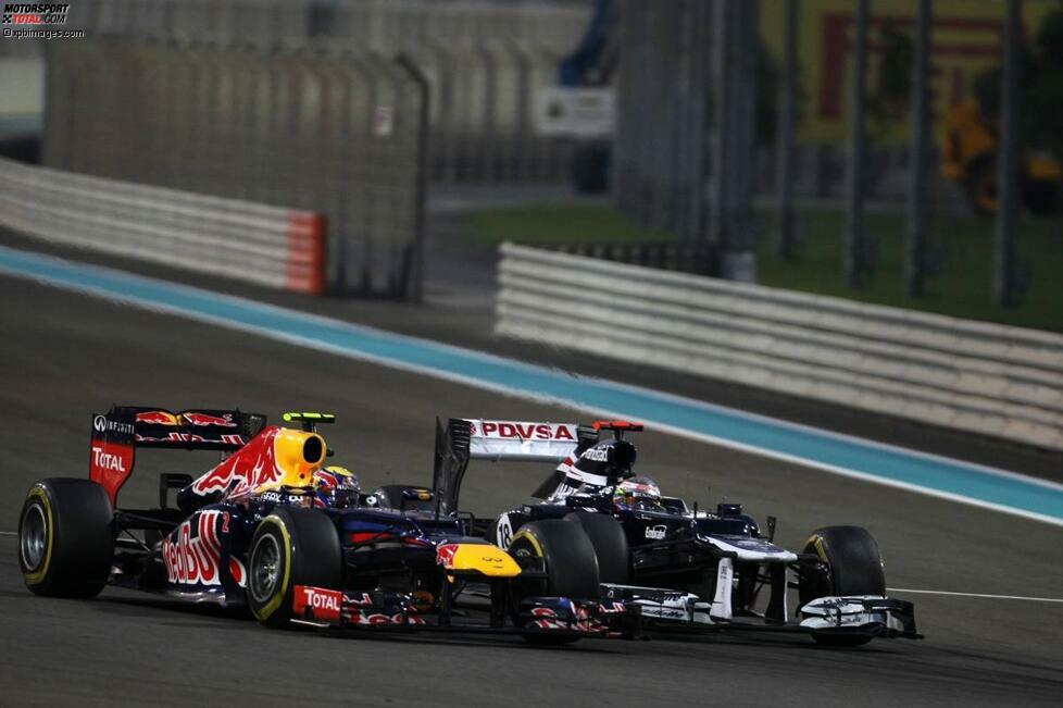 Pastor Maldonado ließ es auch in Abu Dhabi bereits krachen. Sein Opfer hieß 2012 Mark Webber. Der Kurs selbst bereitet ihm aber keine Probleme: 